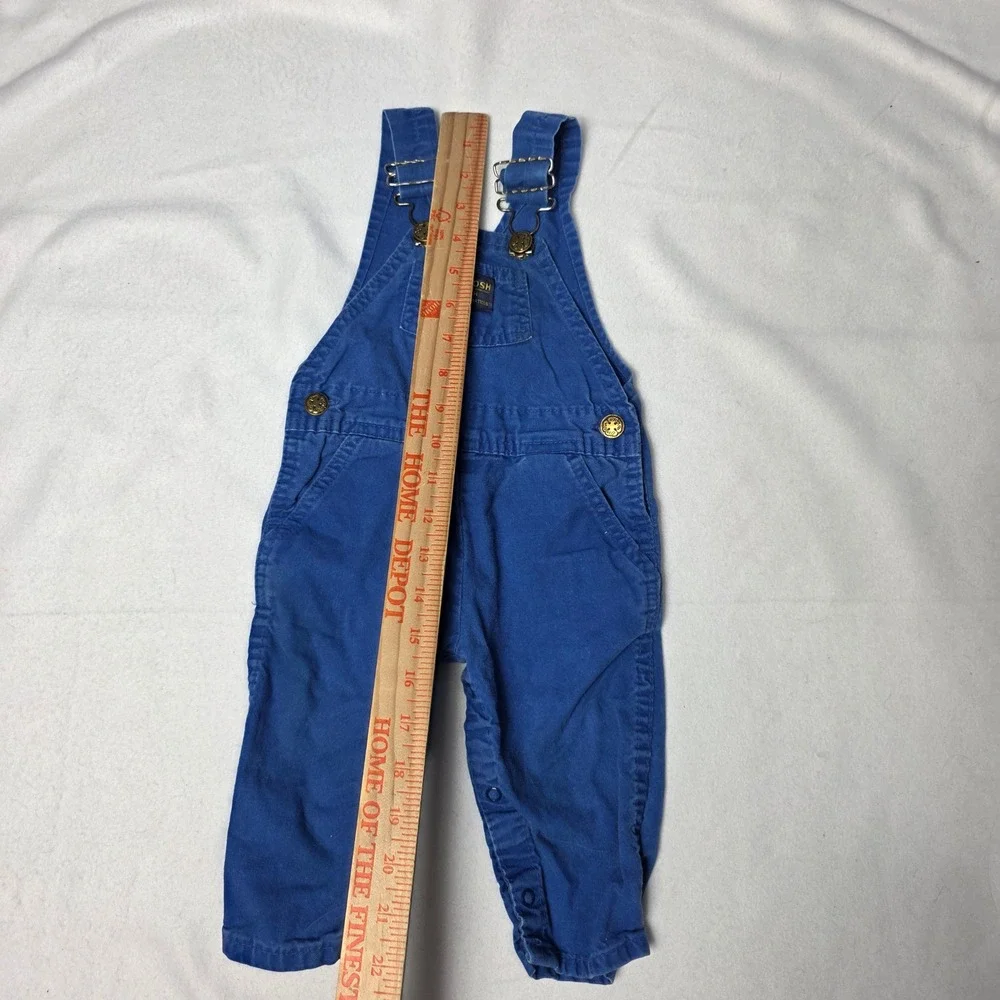 Vintage OshKosh B'gosh Blue Overalls Baby Size 12 Months